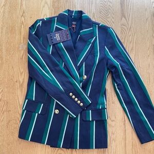 Rowing Blazers x Target Women’s Striped Double Breasted Blazer NWT